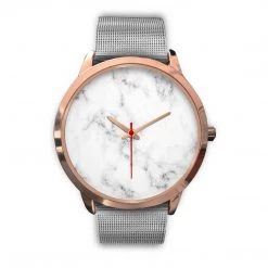 Wc-fulfillment Accessories Paris Unisex Rose Gold Watch - White Marble 27 Wc-fulfillment Accessories Paris Unisex Rose Gold Watch - White Marble