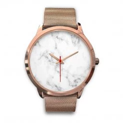 Wc-fulfillment Accessories Paris Unisex Rose Gold Watch - White Marble 29 Wc-fulfillment Accessories Paris Unisex Rose Gold Watch - White Marble