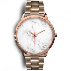 Wc-fulfillment Accessories Paris Unisex Rose Gold Watch - White Marble