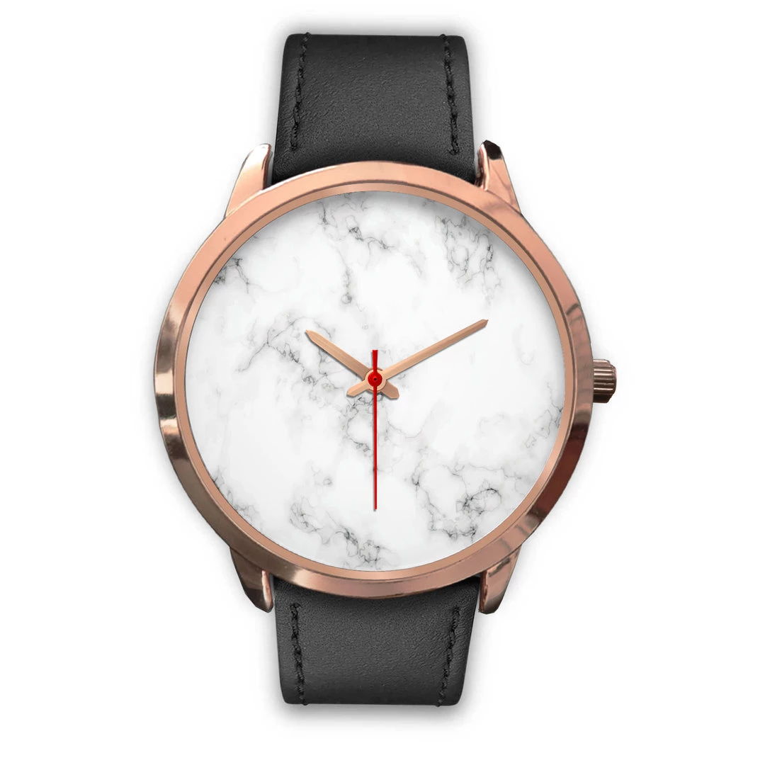 Wc-fulfillment Accessories Paris Unisex Rose Gold Watch - White Marble 9 Wc-fulfillment Accessories Paris Unisex Rose Gold Watch - White Marble