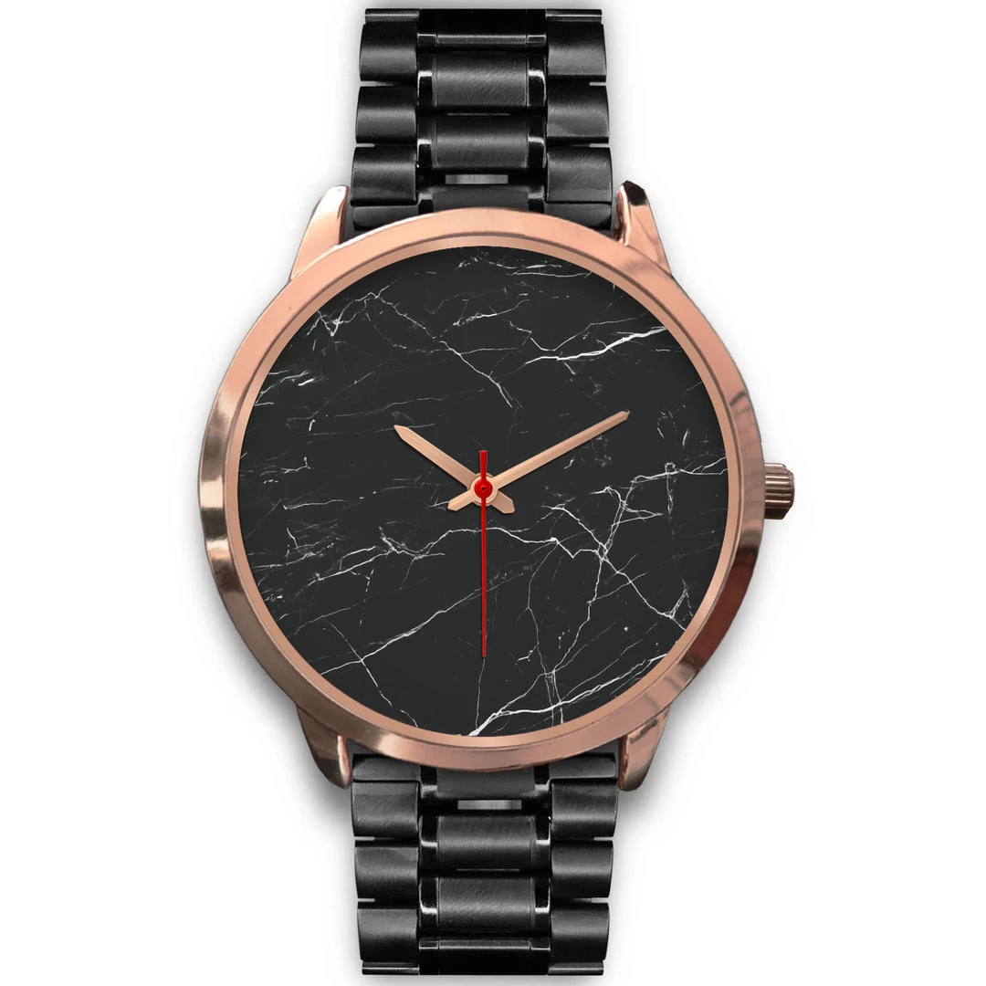 Wc-fulfillment Helsinki Unisex Rose Gold Watch - Black Marble 14 Wc-fulfillment Helsinki Unisex Rose Gold Watch - Black Marble