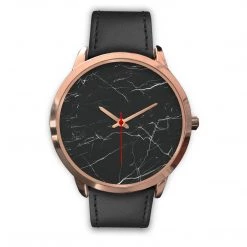 Wc-fulfillment Helsinki Unisex Rose Gold Watch - Black Marble 24 Wc-fulfillment Helsinki Unisex Rose Gold Watch - Black Marble