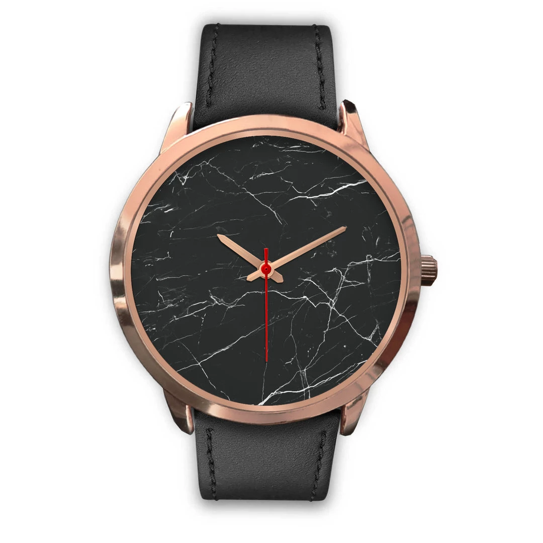 Wc-fulfillment Helsinki Unisex Rose Gold Watch - Black Marble 10 Wc-fulfillment Helsinki Unisex Rose Gold Watch - Black Marble