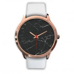 Wc-fulfillment Helsinki Unisex Rose Gold Watch - Black Marble 25 Wc-fulfillment Helsinki Unisex Rose Gold Watch - Black Marble