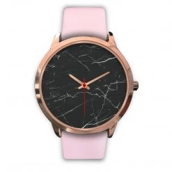 Wc-fulfillment Helsinki Unisex Rose Gold Watch - Black Marble 26 Wc-fulfillment Helsinki Unisex Rose Gold Watch - Black Marble