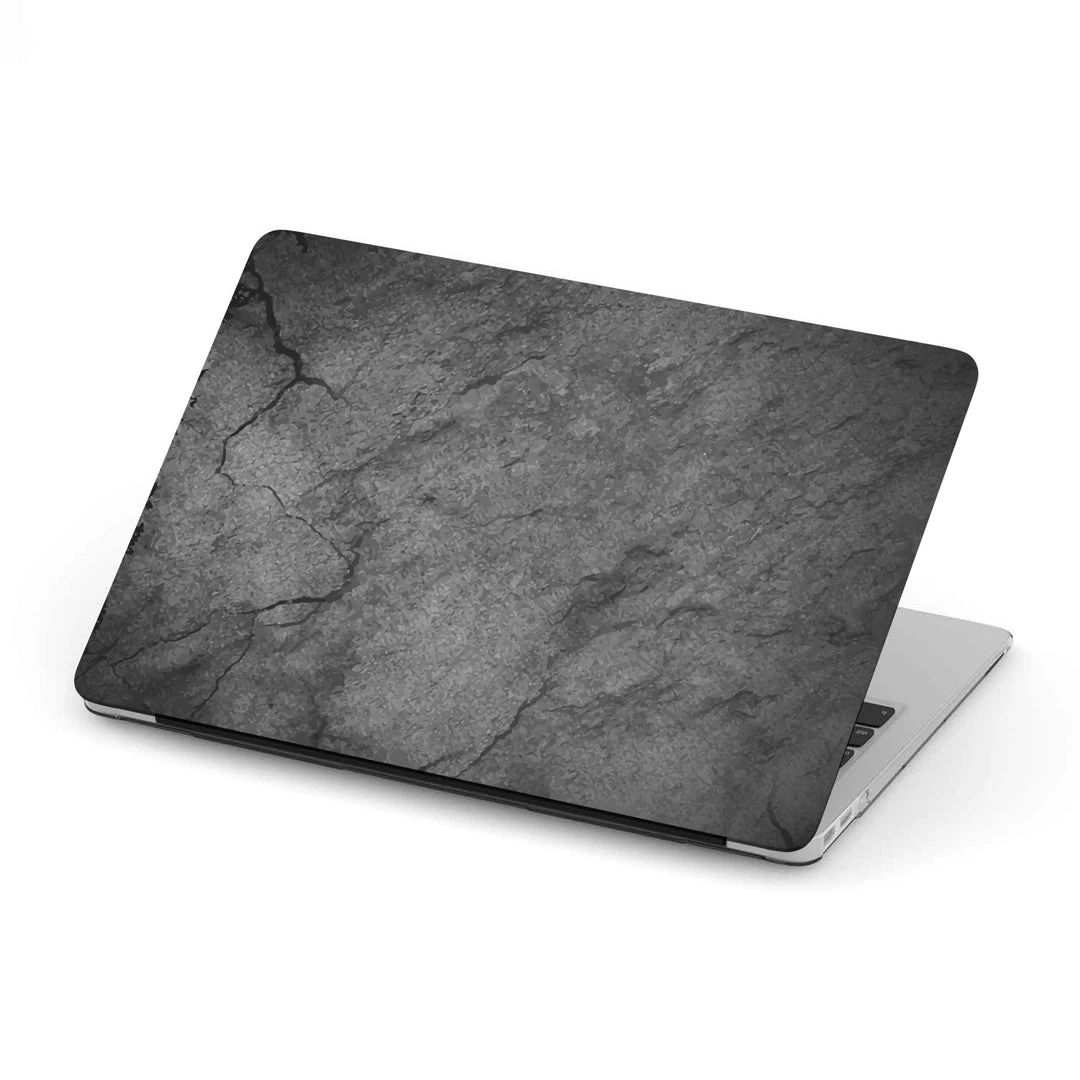 Harlow & Lloyd Macbook Hard Shell Case - Black Cracked Concrete Macbook Cases 3 Harlow & Lloyd Macbook Hard Shell Case - Black Cracked Concrete Macbook Cases