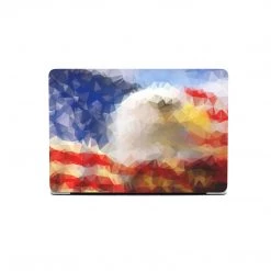 Harlow & Lloyd Macbook Cases Macbook Hard Shell Case - Polygonal Eagle American Flag