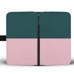 Wc-fulfillment Personalized Emerald Green & Blush Pink Phone Wallet Case Phone Cases 9 Wc-fulfillment Personalized Emerald Green & Blush Pink Phone Wallet Case Phone Cases