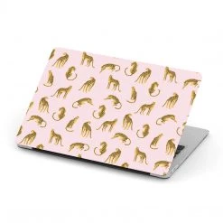 Harlow & Lloyd Macbook Hard Shell Case - Pink Leopard Macbook Cases