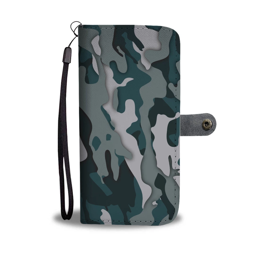 Wc-fulfillment Phone Cases Green Camo Phone Wallet Case 3 Wc-fulfillment Phone Cases Green Camo Phone Wallet Case