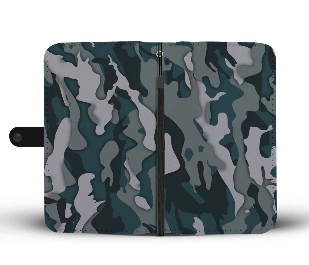 Wc-fulfillment Phone Cases Green Camo Phone Wallet Case 4 Wc-fulfillment Phone Cases Green Camo Phone Wallet Case