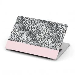 Harlow & Lloyd Personalized Macbook Hard Shell Case - Leopard & Custom Color