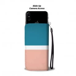 Wc-fulfillment Phone Cases Personalized Coral & Blue Phone Wallet Case