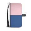 Wc-fulfillment Personalized Blush Pink & Blue Phone Wallet Case Phone Cases