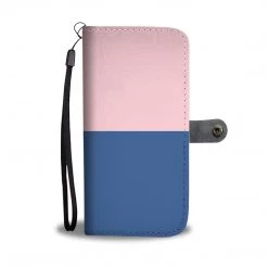 Wc-fulfillment Personalized Blush Pink & Blue Phone Wallet Case Phone Cases