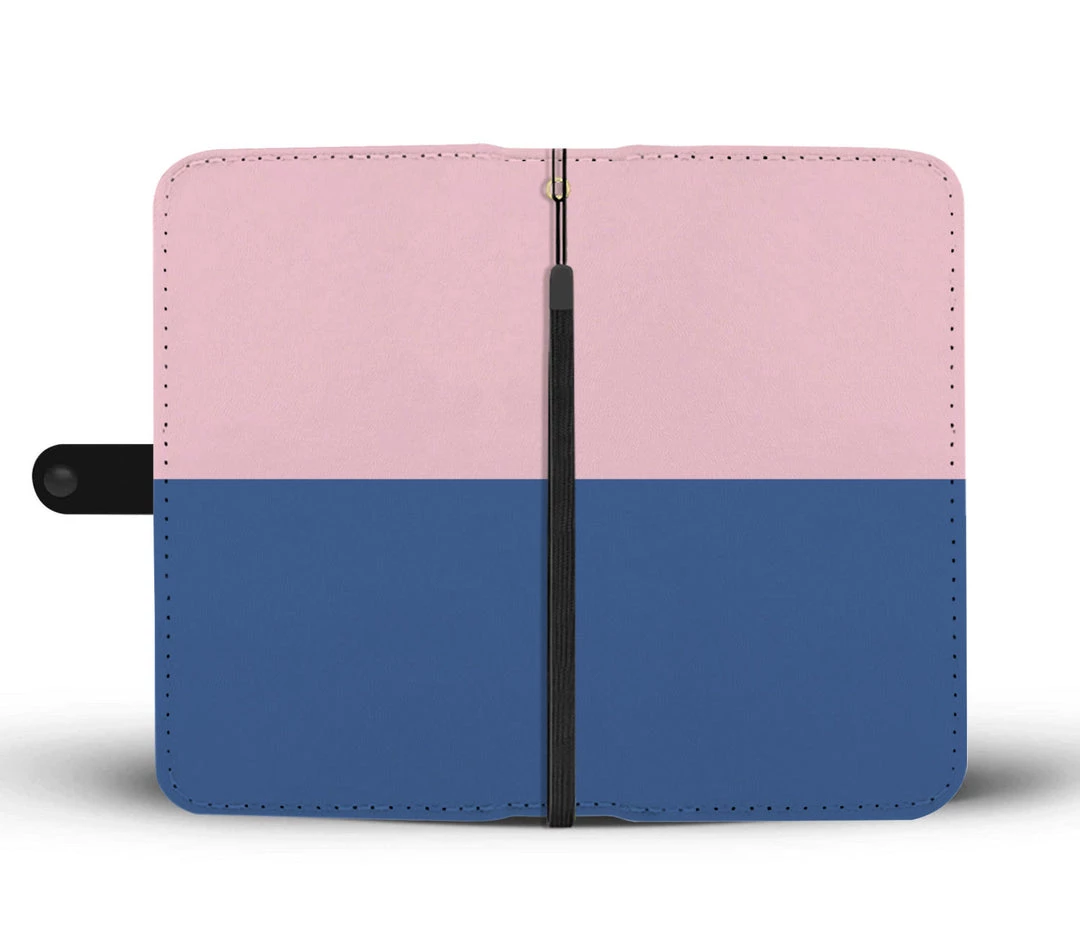 Wc-fulfillment Personalized Blush Pink & Blue Phone Wallet Case Phone Cases 5 Wc-fulfillment Personalized Blush Pink & Blue Phone Wallet Case Phone Cases