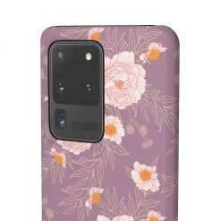 Printify Orange Peonies Floral Rose Phone Case