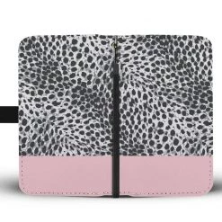 Wc-fulfillment Phone Cases Personalized Blush Pink & Leopard Print Phone Wallet Case