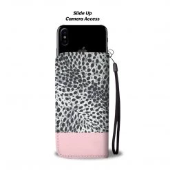 Wc-fulfillment Phone Cases Personalized Blush Pink & Leopard Print Phone Wallet Case