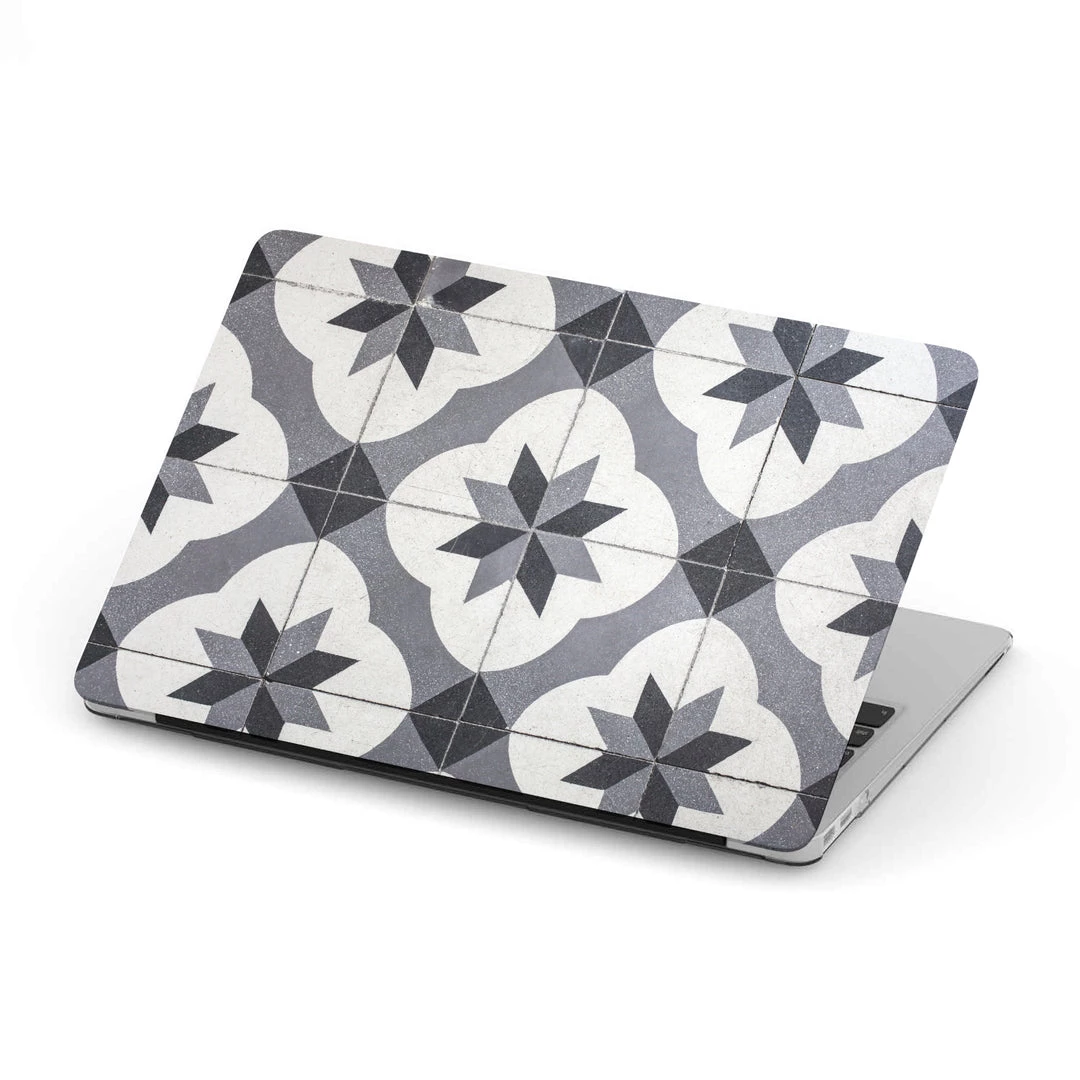 Harlow & Lloyd Macbook Hard Shell Case - Black & White Mosaic Tiles Macbook Cases 3 Harlow & Lloyd Macbook Hard Shell Case - Black & White Mosaic Tiles Macbook Cases