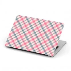 Harlow & Lloyd Personalized Macbook Hard Shell Case - Watermelon Check Plaid Macbook Cases
