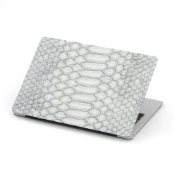 Harlow & Lloyd Macbook Cases Macbook Hard Shell Case - White Snake Skin