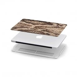Harlow & Lloyd Macbook Hard Shell Case - Brown Snake Skin Macbook Cases