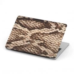 Harlow & Lloyd Macbook Hard Shell Case - Brown Snake Skin Macbook Cases