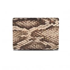 Harlow & Lloyd Macbook Hard Shell Case - Brown Snake Skin Macbook Cases