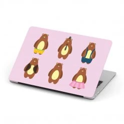 Harlow & Lloyd Macbook Hard Shell Case - Cute Bear Family Macbook Cases