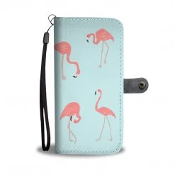 Wc-fulfillment Phone Cases Pink Flamingos Phone Wallet Case