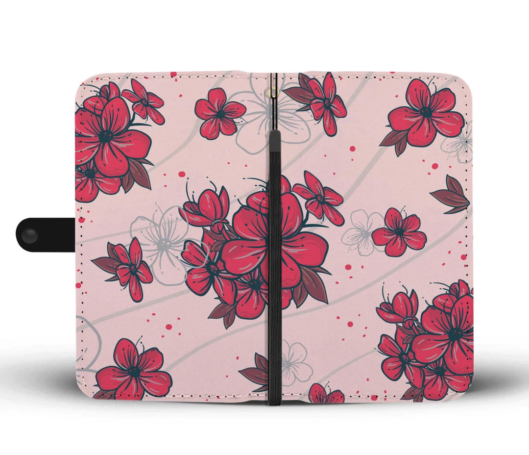 Wc-fulfillment Plum Blossom Phone Wallet Case Phone Cases 4 Wc-fulfillment Plum Blossom Phone Wallet Case Phone Cases