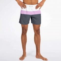 Subliminator Charcoal Pink Swim Shorts