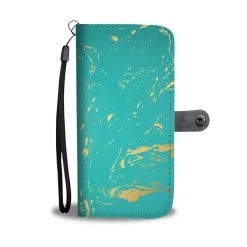 Wc-fulfillment Jade Green & Gold Specks Phone Wallet Case Phone Cases