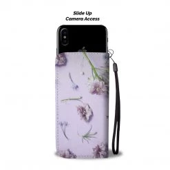 Wc-fulfillment Floral Violet Phone Wallet Case