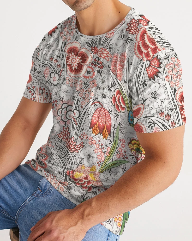 Harlow & Lloyd Blood Orange Floral Men's Tee 7 Harlow & Lloyd Blood Orange Floral Men's Tee