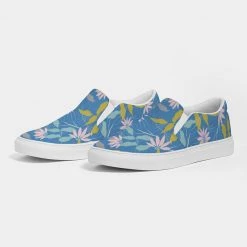 Harlow & Lloyd Parisian Blue Floral Women's Slip-On Canvas Shoe