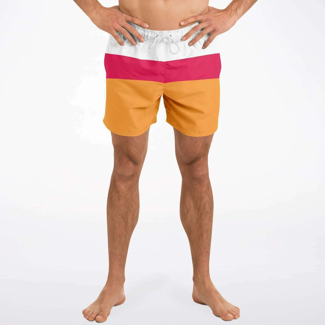 Subliminator Men Sweet Tangerine Swim Shorts 8 Subliminator Men Sweet Tangerine Swim Shorts