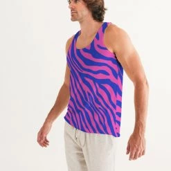 Harlow & Lloyd Electric Zebra Men's Tank T Shirts & Tanks