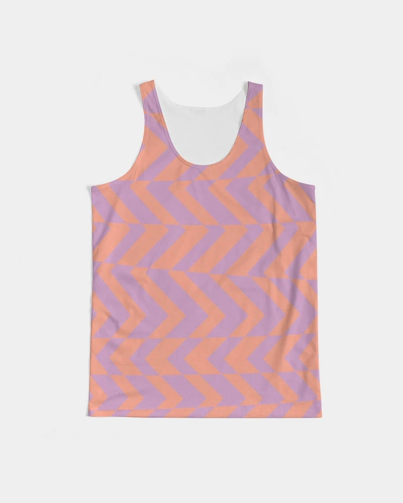 Harlow & Lloyd Peach & Orchid Stripe Men's Tank T Shirts & Tanks 3 Harlow & Lloyd Peach & Orchid Stripe Men's Tank T Shirts & Tanks