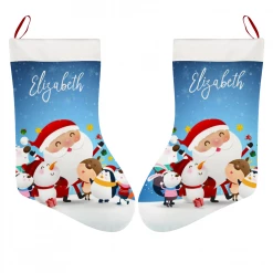 ThisNew Personalized Christmas Socking - Santa & His Little Helpers