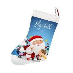 ThisNew Personalized Christmas Socking - Santa & His Little Helpers