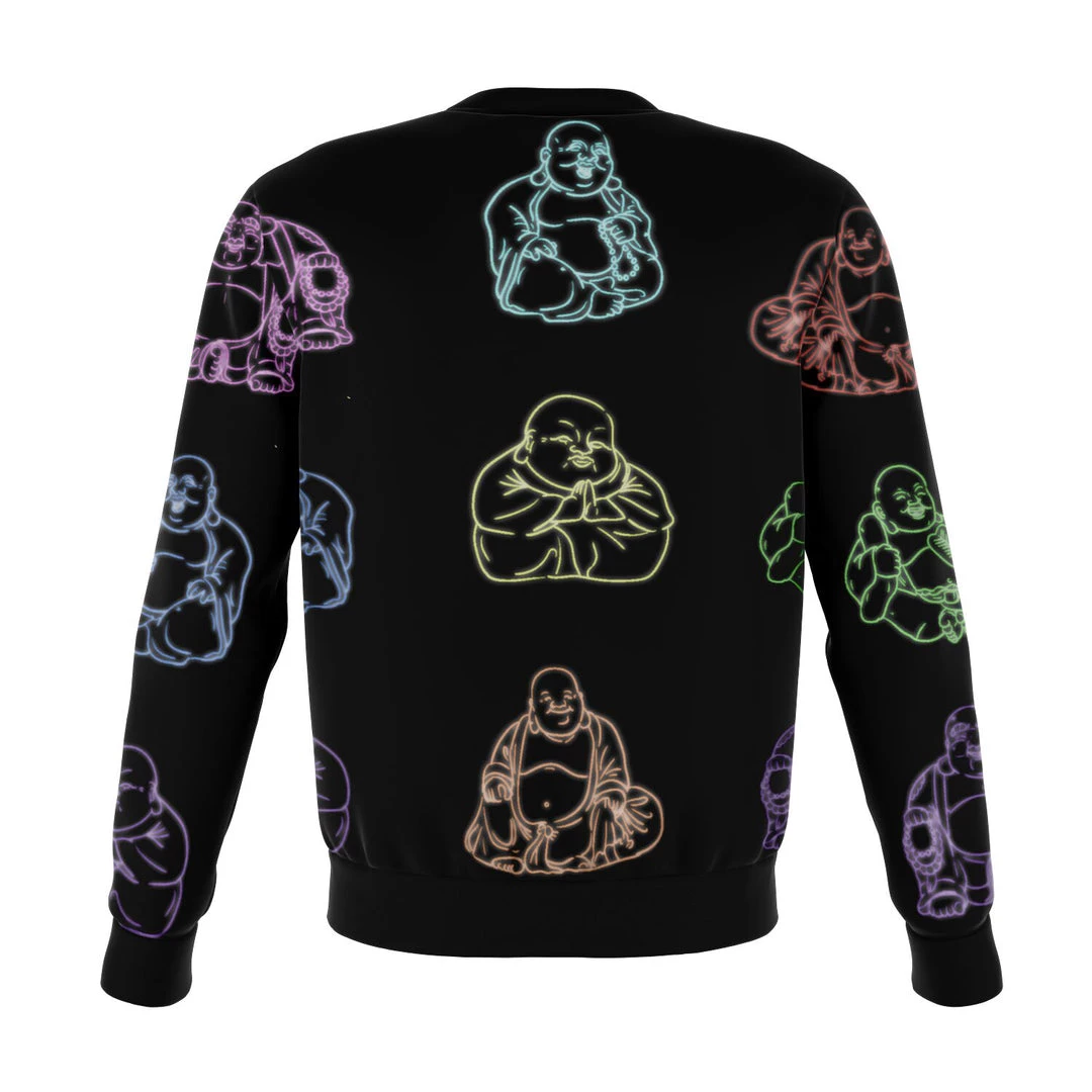 Subliminator Neon Buddhas Black Unisex Fleece Sweatshirt Sweatshirts & Pullovers 10 Subliminator Neon Buddhas Black Unisex Fleece Sweatshirt Sweatshirts & Pullovers