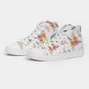 Harlow & Lloyd White Summer Floral Women's Hightop Canvas Shoe Shoes 1 Harlow & Lloyd White Summer Floral Women's Hightop Canvas Shoe Shoes