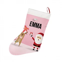 ThisNew Personalized Christmas Socking - Santa & His Reindeer
