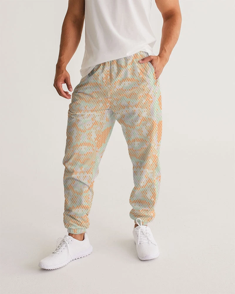 Harlow & Lloyd Green & Orange Snake Print Men's Lightweight Track Pants 4 Harlow & Lloyd Green & Orange Snake Print Men's Lightweight Track Pants
