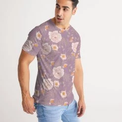 Harlow & Lloyd T Shirts & Tanks Orange Peonies Floral Rose Men's Tee 13 Harlow & Lloyd T Shirts & Tanks Orange Peonies Floral Rose Men's Tee