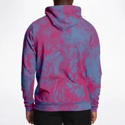 Subliminator Red Blue Flame Unisex Hoodie Hoodies