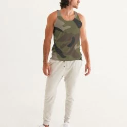 Harlow & Lloyd T Shirts & Tanks Woodland Camo Men's Tank