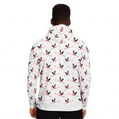 Subliminator Flying Flamingos White Unisex Hoodie Hoodies 25 Subliminator Flying Flamingos White Unisex Hoodie Hoodies